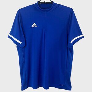 Adidas Climacool Team 1/4 Zip Shirt Blue Men's XL Short-Sleeve Athletic Stretch